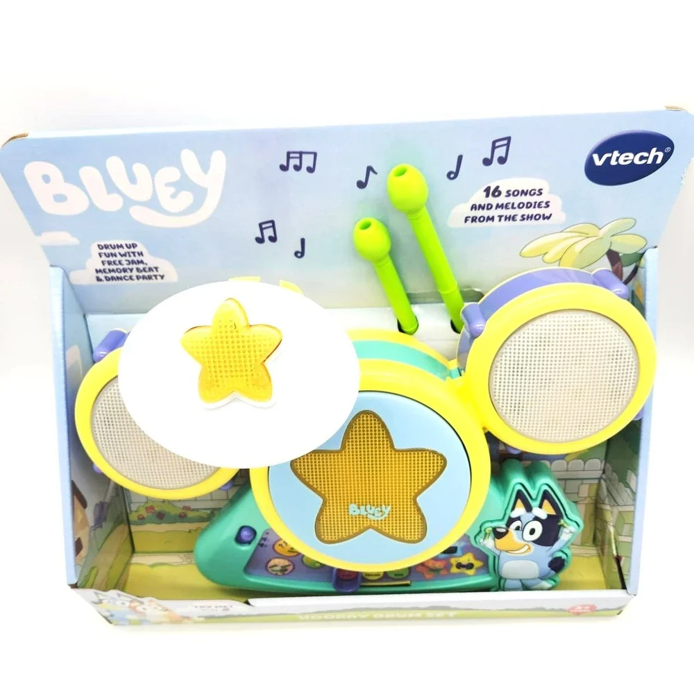 Bluey Drum Set by VTech – Musical Learning Toy‎ for Toddlers Ages 1 to 4
